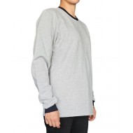 Sıfır yaka Sweatshirt gri renk 1001